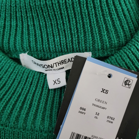 Grayson Threads LUCKY Sweater NWT Green - Picture 6 of 9